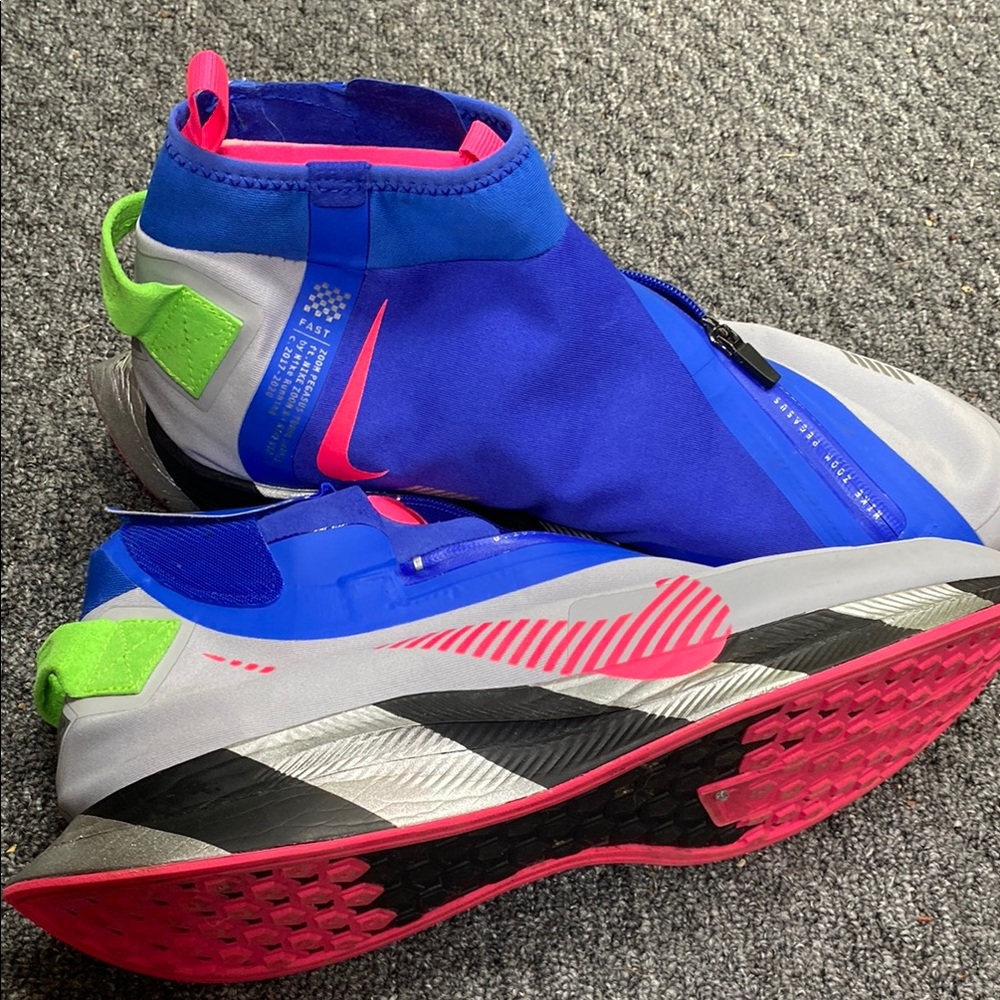 Nike Blue and Pink High-Top Sneakers